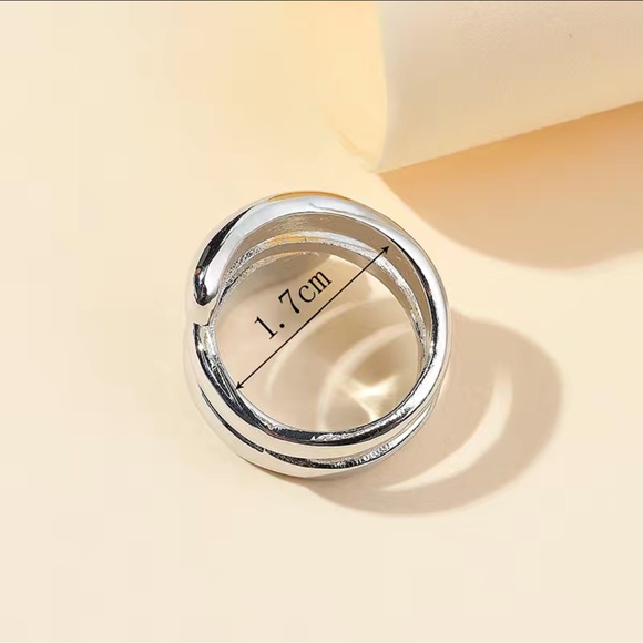 JEWELRY RING WOMAN/MEN NWT SILVER - Picture 4 of 11